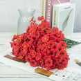 thumbnail image 4 of Scidweet 24 Bundles Fake Flowers Outdoor, Artificial Plants Faux Flowers Spring Summer Outside for Home Garden Porch Window Box Decorations, Red, 4 of 7