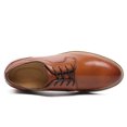 thumbnail image 3 of CMR CHAMARIPA Men's Elevator Formal Shoes - Brown Leather Business Casual Shoes 7CM / 2.76 Inches, 3 of 9