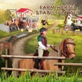 thumbnail image 4 of Oenux - Juego de animales para lavar caballos en la granja, establos, clubes, cafeterías, modelos de casas, jinetes, sillas de montar, vallas, figuras de acción, regalo de Navidad, juguetes para niños, 4 of 5