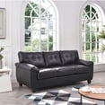thumbnail image 7 of Glory Furniture Gallant Faux Leather Sofa in Black, 7 of 7