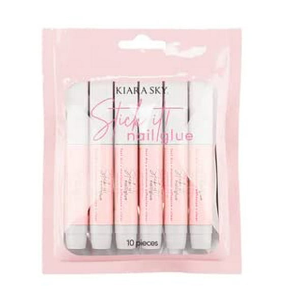 Pegamento de uñas Kiara Sky Stick It Super Strong de secado rápido, 2,07 ml x 10