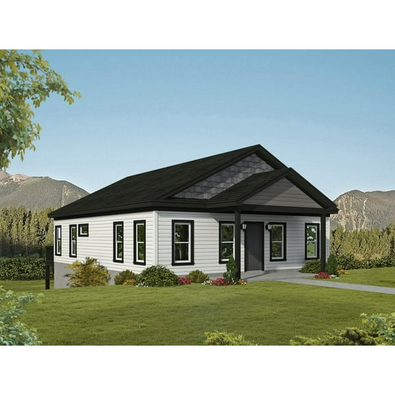 763-128010: Traditional Country 2 Bed, 2 Bath Luxury Home Plan, 2560 Sq Ft: Full Blueprints with License to Build by Home Plan Marketplace - Lesuto