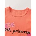 thumbnail image 2 of Toddler Baby Girl Clothes Long Sleeve Letter Tops Printed Pants Outfits Set Orange 18-24 Months, 2 of 6