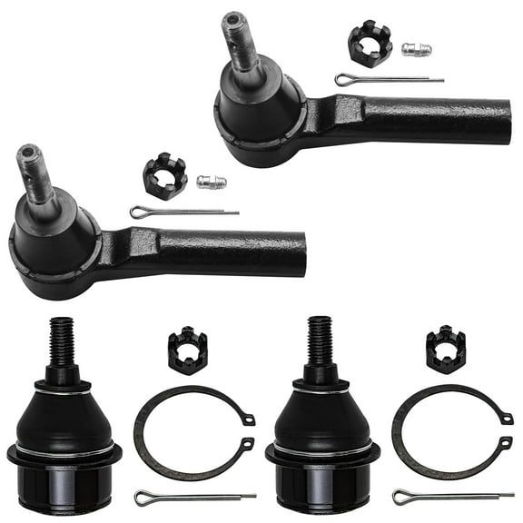 Detroit Axle - Front Outer Tie Rods Lower Ball Joints Replacement for Dodge Journey Avenger 200 Sebring - 4pc Set