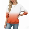 thumbnail image 5 of Fengactive Sweatshirt for Women Gradient Long Sleeve Shirts Casual Loose Crewneck Pullover Fall Winter Cute Tops, 5 of 5