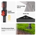 thumbnail image 3 of Ainfox 12x12 One-Push Pop up Canopy Tent with Sidewalls,Instant Outdoor Shade Gazebos with Weighted Sandbags,Black, 3 of 10