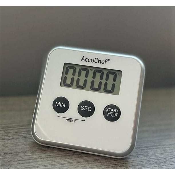 AccuChef Digital Timer, Model 2105, black or white, plastic