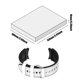 thumbnail image 2 of Banda de reloj de silicona Pulsera ajustable Accesorio de reloj inteligente para Galaxy Watch 6, 2 of 4