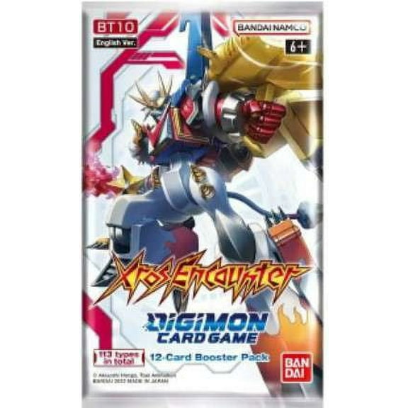 Digimon TCG: Booster Pack - XROS Encounter BT10 (10 Cards)