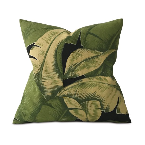 outdoor banana leaf pillow