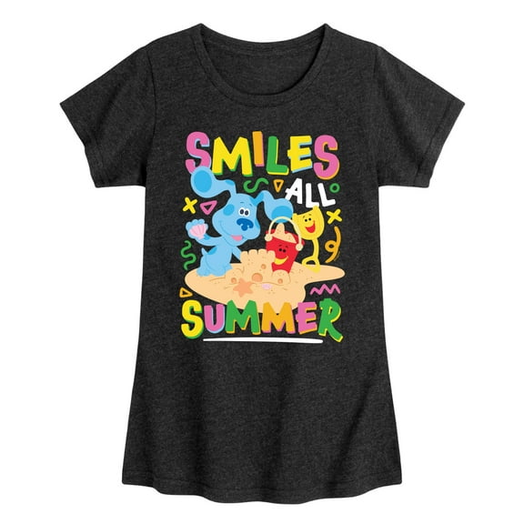 Blue's Clues & You! - Smiles All Summer - Toddler & Youth Girls Short Sleeve Graphic T-Shirt