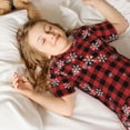 thumbnail image 5 of Balery Red Buffalo Plaid Conjunto de Pijama Infantil de Manga Corta con Estampado – Ropa de Dormir de Algodón Suave-4X-Large, 5 of 5