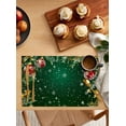 thumbnail image 2 of Winter Christmas Placemats Set of 8 Red Ball Ribbon Snowflake Pine Branch Heat Insulation Washable Place Mats, Rustic Non-Slip Table Mats for Dining Table Party Kitchen Decor,13x19 Inch, 2 of 4
