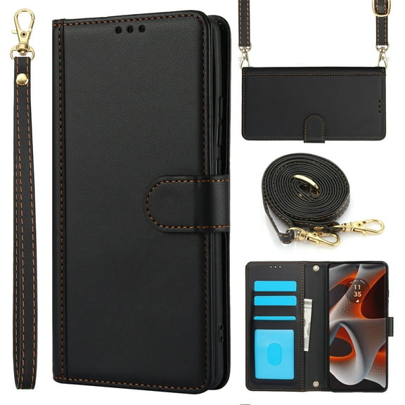 for Samsung A15 5G Flip Walle Phone Case, with magnetic flip cover and RFID shielded PU Leather Shockproof Wrist Strap Phone Case