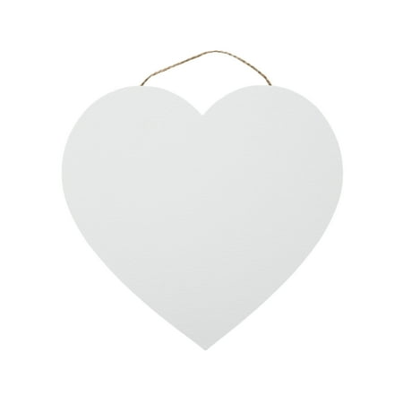 Hello Hobby Heart Canvas Board for All Ages - White, Pre-Primed for Mixed Media