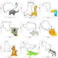thumbnail image 2 of Cookie Cutters Biscuit Cutters Set for DIY Baking Cake Fondant Animal Biscuit Cutter Moulds Set Biscuit Cutter Stainless Steel Accessories Fruit Cutters with Candy 9PCS, 2 of 7