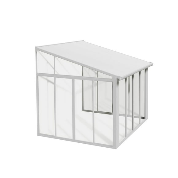 CANOPIA by PALRAM SanRemo 10 ft. x 10 ft. Sunroom, Patio Enclosure and Solarium - White
