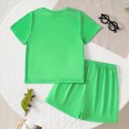 thumbnail image 4 of UAYOTSE Toddler Baby Boy Summer Outfit Funny Letter T-Shirts Top Shorts Set Infant Boy Summer Clothes 6 12 18 Months 2T 3T Sets,Sizes 3-4 Years, 4 of 8