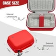 thumbnail image 6 of Carrying & Protective Case Compatible with Digital Camera and Accessories for Travel -Red, 6 of 7