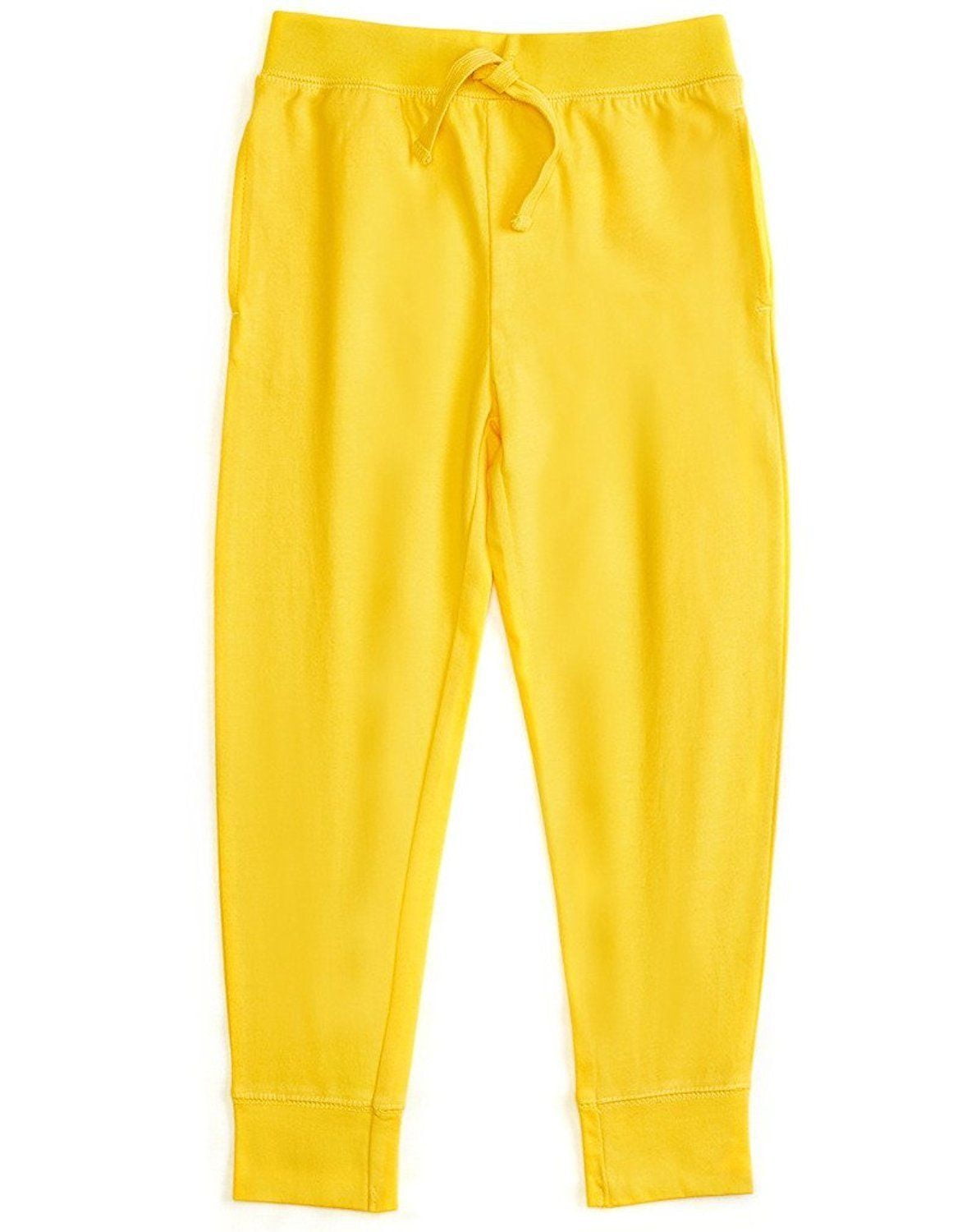 Leveret Boys Girls Cotton Green Legging Pants with Drawstrings Size 2-14 Years