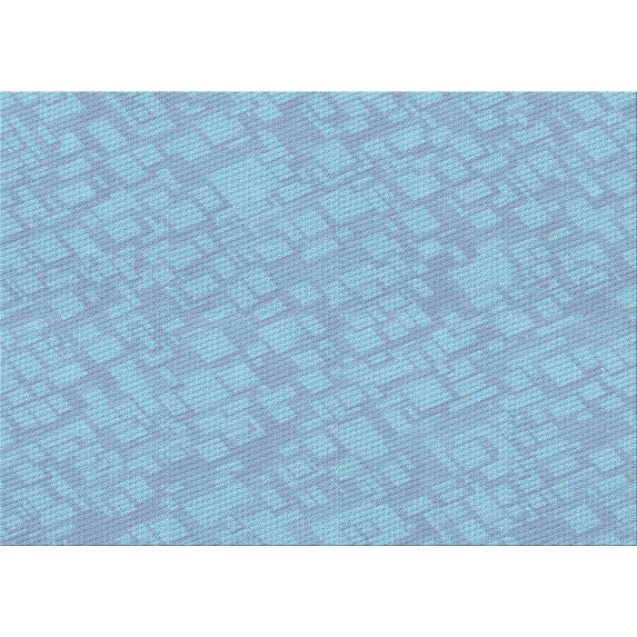 Ahgly Company Indoor Rectangle Patterned Day Sky Blue Area Rugs, 2' x 4'