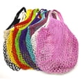 thumbnail image 2 of Bolsas de comestibles reutilizables portátiles para frutas y verduras, bolsa organizadora de cuerdas de malla de algodón, bolso de mano con asa corta, bolsas de compras de red Tan Jianjun  unisex, 2 of 2