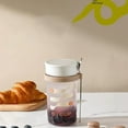 thumbnail image 1 of Frasco de Vidrio Portátil Graduado para Desayuno y Taza de Café con Tapa y Cuchara, 1 of 3