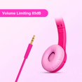 thumbnail image 5 of Olyre Cat Ear Kids Headphones Wired with Microphone,Safe 85db Volume Limited Children Headphones with RGB Dynamic Lighting and Share Function for Boys Girls for Kids Tablets Laptops Rose, 5 of 7