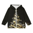 thumbnail image 6 of YUNAFFT Girls & Boys Christmas Print Hooded Sweatshirt with Zipper Pockets Casual Sporty Jacket 4-12Y, 6 of 6