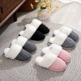 thumbnail image 4 of ZELAND Unisex Halloween Pumpkin Ghost Warm Winter Cotton Slippers - Thick Sole, Anti-Slip, Indoor House Shoes for Couples, 4 of 5