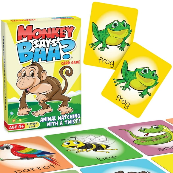 ¿El mono dice baa? Un juego de combinación de animales para niños de 4 años en adelante: juegue combinaciones tradicionales o combine con sonidos de animales imitados: actividades de aprendizaje pree