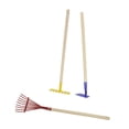thumbnail image 1 of FixtureDisplays Ensemble d'Outils de Jardin pour Enfants 28 Pouces Jouet de Long, Râteau, Pelle et Râteau à Feuilles, Taille Réduite, 3 Pcs 15201-Râteau,Râteau,Pelle, 1 of 8