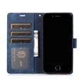 thumbnail image 7 of Feishell for iPhone 7 Plus/8 Plus Wallet Case with Wrist Strap, [Butterflies & Orchid Embossed] Premium PU Leather Magnetic Clasp Cover with Card Slots Kickstand Flip Phone Case for Women Men,Blue, 7 of 7