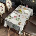thumbnail image 2 of Brown Mushroom Flower Light Pattern Rectangle Tablecloth 60"x120",Waterproof Polyester Rectangle Table Cloth, Wipeable Spillproof Polyester Tablecloth for Dining, Camping, Indoor and Outdoor, 2 of 6