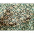 thumbnail image 4 of oneOone Silk Tabby Fabric Leaves & Floral Block Print Sewing Fabric BTY 42 Inch Wide, 4 of 4