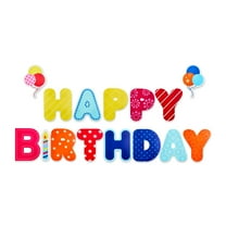 Multi-Color Happy Birthday Pattern Yard Sign Set, by Way To Celebrate