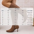 thumbnail image 3 of Women Pointed Toe Side Zipper Stiletto Knee High Boots Solid Color Faux Suede Elegant Fall Winter Boots Multi Color US Size 4.5 To 8.5 Brown, 3 of 9