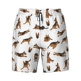 thumbnail image 4 of Lsque Mens Swim Trunks German Shepherd Dog Pattern - Bathing Suit Compression Liner - Beach Swim Shorts Swimwear - (S-3XL) - Stretch Quick Dry -Medium, 4 of 9