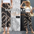 thumbnail image 3 of VDJ Flowy Pants for Women High Waist Loose Casual Pazazzo Capris Summer Fall Pull On Wide Leg Lounge Pants Trousers Size S, 3 of 8