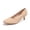 Nude PU, variant on Rexoro Women's Classic Round Close Toe Pumps Slip On Low Thin Heel Heels Office Daily Dress Occasions Shoes