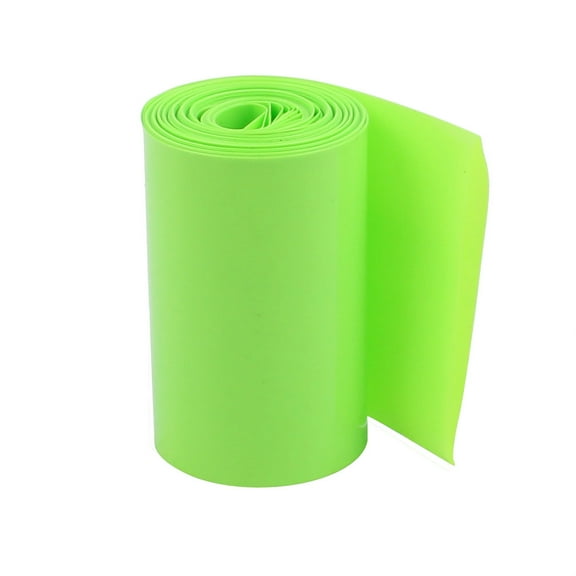 60mm Flat Width 5.1M Length Heat Shrink Tube Green for Battery Pack