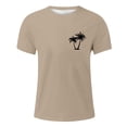 thumbnail image 1 of T-shirt pour Homme Mode Été Plage Noix de Coco Petit Imprimé Confortable Respirant Manches Courtes Haut, 1 of 6