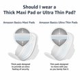 thumbnail image 4 of Almohadillas largas Amazon Basics, gruesas y regulares, absorbentes, 36 unidades, 4 of 6