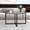 Grey, variant on HOMERECOMMEND Round Coffee Table Nesting Tables for Living Room Tea Desk with Black Metal Legs Tea Table Balcony End Sofa Table Study,Black