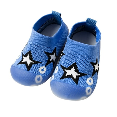 

Larisalt Toddler Girl Shoes Baby Boys Girls Oxford Shoes Soft Sole PU Leather Moccasins Sneaker Running Shoes Blue