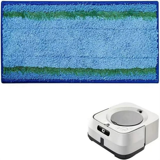 Dsseng Tampons Lavables M6 pour Vadrouille Humide pour iRobot Braava Jet Série 6 Vadrouille Robot Ultime Tapis de Vadrouille Humide M6 Améliorés Tampons Lavables et Réutilisables pour Vadrouille Humide. (Bleu-6 Pcs)