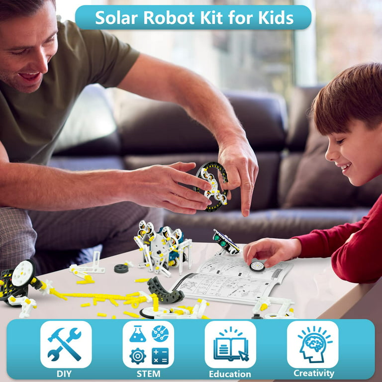 13-in-1 STEM Solar Robot Kit Toys Gifts for Age 8 9 10 11 12 Years Old,  Educational Building Science Experiment DIY Set Birthday Gifts for Boys  Girls