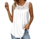 thumbnail image 1 of Camisa Plisada de Encaje Sin Mangas, Blusa de Verano, Túnica XL, 1 of 4