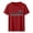 Red, variant on Tnhcen Women's Simple Print Short Sleeve Crewneck T-Shirts | Plus Size Friendly S-3XL | Polyester Spandex Blend Basics