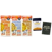 Mac 'N Cheese, Goat Cheese - 3 Flavors (1) Each: White Cheddar Shells, Gluten -Free Cheddar Shells, Cheddar (5.5-6 oz.) | Shawhan Farms Parmesan + MerlinsMart Zine | Funny Farm